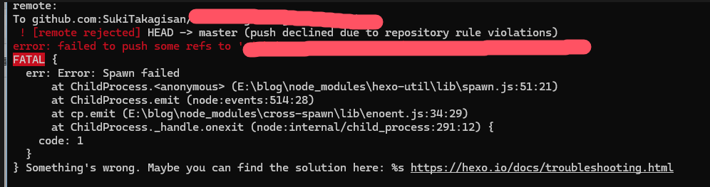 github Push rejected报错